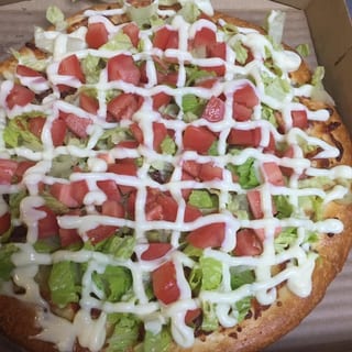 Just a BLT pizza
