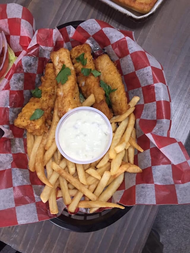 Cod fish snack.