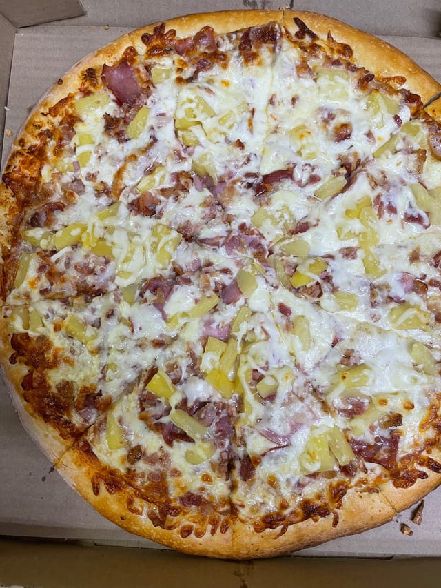 The 50th state pizza.