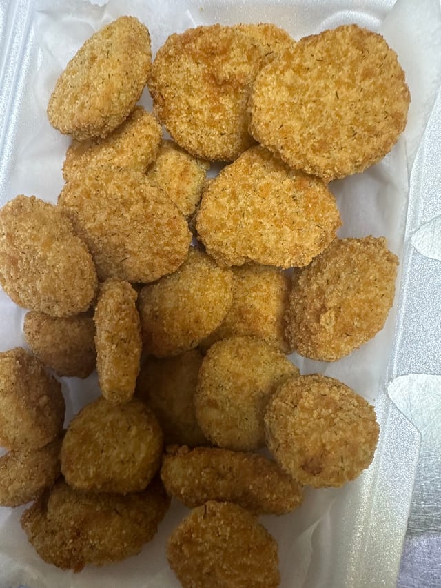 Fried pickle chips.
