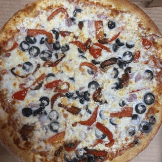 Mediterranean pizza