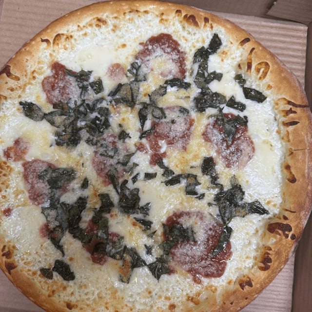 Margherita pizza.